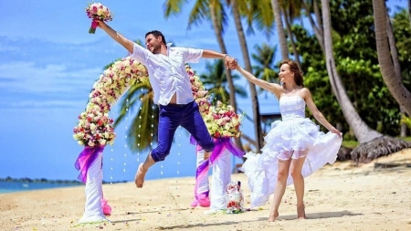 Проведение свадьбы на острове